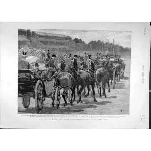  1893 Cup Day Ascot Royal Procession New Mile Old Print 