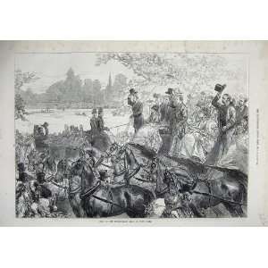  1873 Four In Hand Club Hyde Park Boat Race Horse Coach 