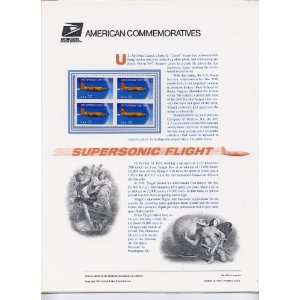  USPS American Commemorative Panel #526 Supersonic Flight 