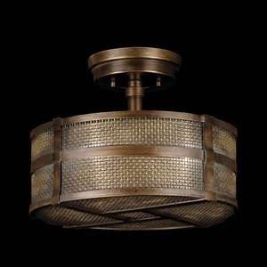  Fine Art Lamps 740640 2ST Bronze Veil Semi Flush Mount 