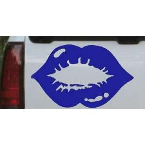  Sexy Lips Car Window Wall Laptop Decal Sticker    Blue 