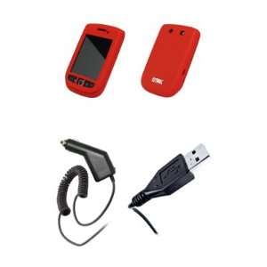  Empire Red Silicone Skin Cover Case + Car Charger (CLA 