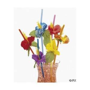  Silk Hibiscus Straws Toys & Games