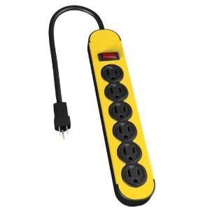  Stanley 31605 6 Outlet Metal Power Block with 3 Foot Cord 