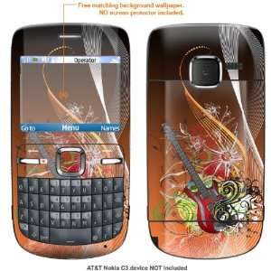  Protective Decal Skin STICKER for AT&T Nokia C3 case cover 