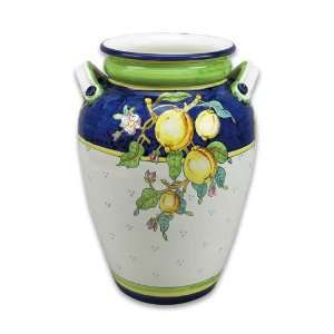  Italian Pottery, Ornato Collection, Lemons, Urn with 