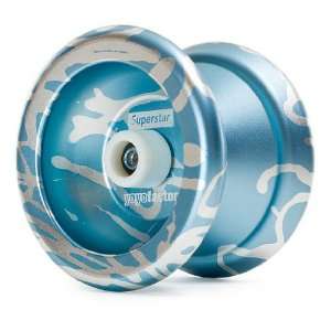  YoYoFactory Superstar Yo Yo   Light Blue/Silver Splash 