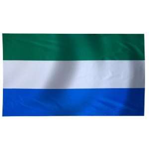  Sierra Leone Flag 2x3 Foot Nylon PH Patio, Lawn & Garden