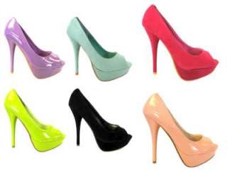Womens Shoes High Heel Platform Peep Toe Pumps UK Ladies Size 3 4 5 6 