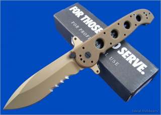 CRKT M21 Special Forces Desert Tan G1 Veff Combo Knife Columbia River 