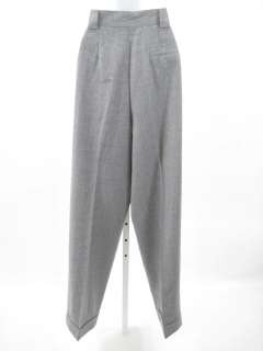 ESCADA Light Gray Wool Pleated Pants Slacks Sz 36  