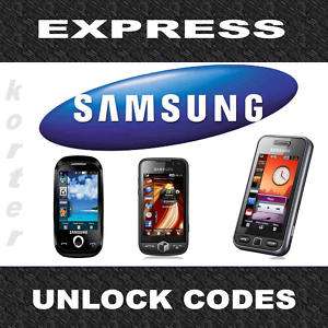 Unlock + Unfreeze code 4 Samsung Monte S5620 S5560 ★  