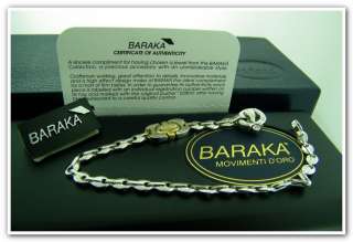 BARAKA 18K GOLD diamond clasp bracelet made in Italy  