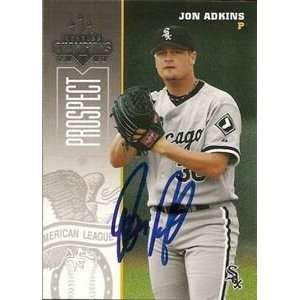  Jon Adkins Signed White Sox 2003 Donruss Champions Card 