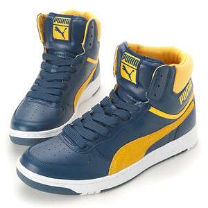 BN PUMA Contest Hi Basketball Sport Shoes Blue Yellow 35236604 #P138 