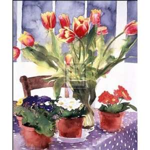  Richard Akerman   Tulips And Primulas