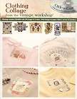 Vintage Workshop Clothing Collage Transfer Image CD Rom