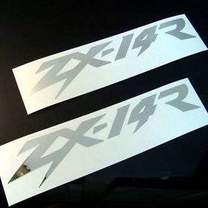 Mirror Chrome Kawasaki ZX14R Decals Stickers ZX 14 R  