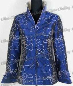 Grace Women Embroidery Jacket/Blazer Blue XL/Sz.18 6382  