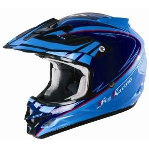  Fly Youth Trophy Full Face Helmet Large  Blue Automotive