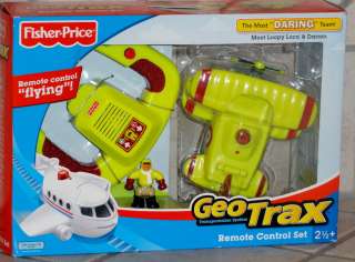 FISHER PRICE GEOTRAX REMOTE CONTROL SET LOOPY LOCO DARREN THE MOST 