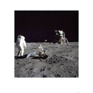 Aldrin Looks Back at Tranquility Base Photograph   Cape Canaveral, FL 