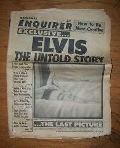 National Enquirer ELVIS PRESLEY Death Sept 6 1977  