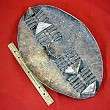 AFRICAN SHIELD Traditional ZULU Warriors Hand Made Hide Shield Two 