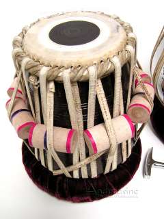   PLATED AUTHENTIC PROFESSIONAL HEAVY INDIAN TABLA DRUM SET  