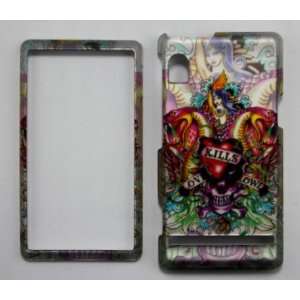   855 TATOO SNAKE&BEAU TY WHITE WITH MATELLIC 3D EFFECT PHONE CASE/COVER
