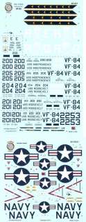 Vagabond Decals 1/48 F 4 PHANTOM II VF 84 DEM BONES JOLLY ROGERS 