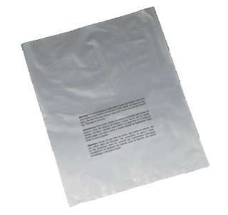 25 2 mil 9 x 12 Suffocation Warning Flat Poly Bags    