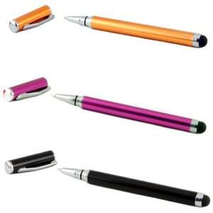 , Purple, Hot Pink Touch Screen Stylus Pens for Apple iPad 2, iPad 3 