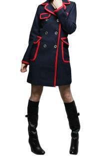 Celebrity Zooey Deschanel Movie Yes Man Cashmere Pea Coat (XS to L 