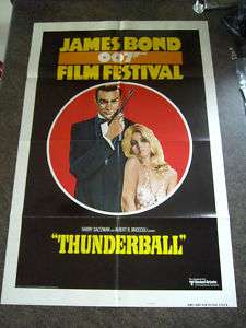 JAMES BOND FILM FESTIVAL 1975 THUNDERBALL US 1 SHEET  