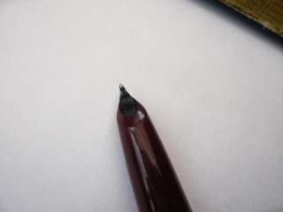 VINTAGE OLD PARKER 51 FOUNTAIN PEN SILVER AND MAROON  