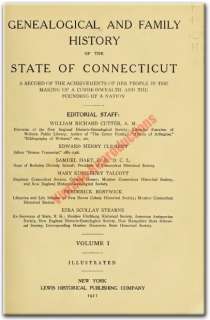 Connecticut Family History, Biography & Genealogy {3 Volumes} CT Book 