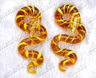 Wholesale Lots 24pcs snake murano glass pendants FREE  