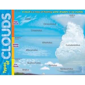  Types Of Clouds Chart; 17 x 22; no. T 38298 Office 