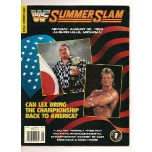  Official 1993 Summerslam Event Program 