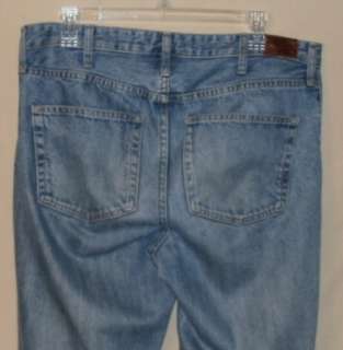 LANDS END TRADITIONAL FIT TAPERED LEG JEANS 34 X 30 NEW WITHOUT TAGS 