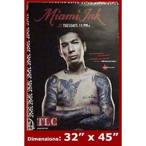  MIAMI INK TLC TV SHOW Yoji 32x45 Poster 