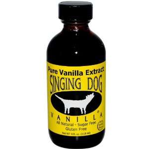  NuNaturals, Singing Dog Pure Vanilla Extract 4 fl oz 
