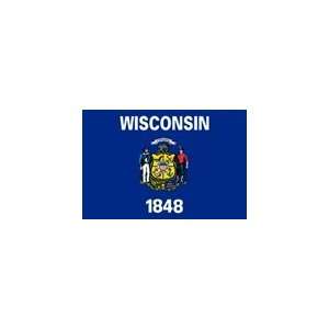  Wisconsin Flag, 12 x 18, Outdoor, Nylon Sports 