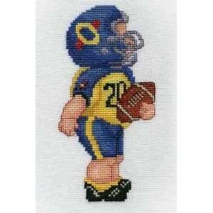   American Football Player Cross Stitch Pattern Arts, Crafts & Sewing