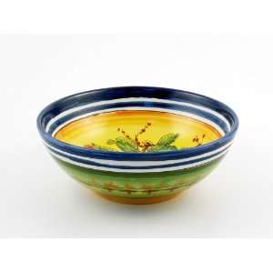  Hand Painted Italian Ceramic 8 inch Soup & Pasta Bowl 