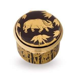  The Year Of The Ox Chinese Zodiac Enamel Box