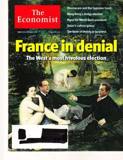   ECONOMIST, MARCH,31st     APRIL, 06th 2012 ( FRANCE IN DENIAL  