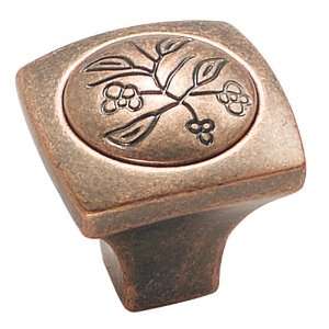  Amerock 4475 WC Weathered Copper Square Knobs