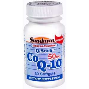  SD CO Q 10 50MG SOFTGEL 45207 30TB REXALL SUNDOWN Health 